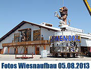 Fotos Aufbauzeit Oktoberfest München 2013 Wiesnaufbau Fotos vom 05.08.2013 - Montag - 21. Wiesn-Aufbautag 2013  (©Foto: Martin Schmitz)